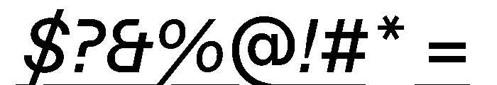 ABCFavoritLining RegularItalic Font OTHER CHARS