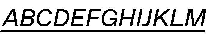 ABCFavoritLining RegularItalic Font UPPERCASE