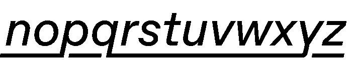 ABCFavoritLining RegularItalic Font LOWERCASE