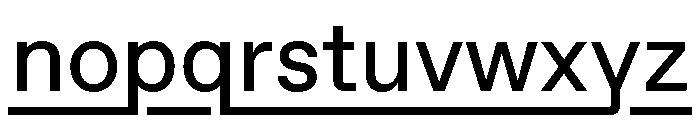 ABCFavoritLining Regular Font LOWERCASE