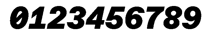 ABCFavoritMono BlackItalic Font OTHER CHARS