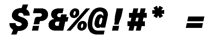 ABCFavoritMono BlackItalic Font OTHER CHARS