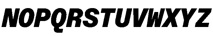 ABCFavoritMono BlackItalic Font UPPERCASE