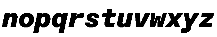 ABCFavoritMono BlackItalic Font LOWERCASE