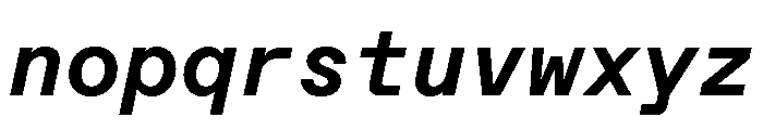 ABCFavoritMono BoldItalic Font LOWERCASE