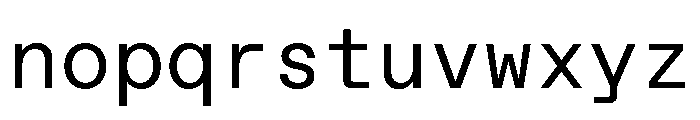 ABCFavoritMono Book Font LOWERCASE
