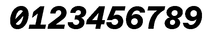ABCFavoritMono ExtraboldItalic Font OTHER CHARS