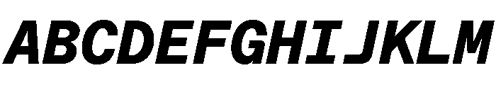 ABCFavoritMono ExtraboldItalic Font UPPERCASE