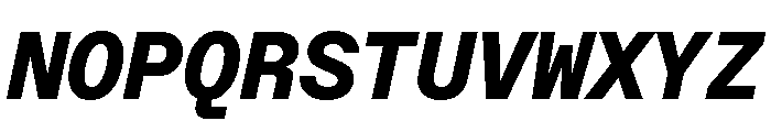 ABCFavoritMono ExtraboldItalic Font UPPERCASE