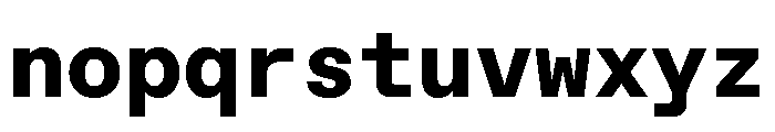 ABCFavoritMono Extrabold Font LOWERCASE