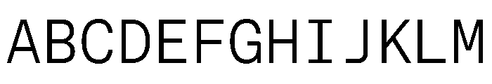 ABCFavoritMono Light Font UPPERCASE