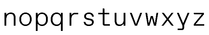 ABCFavoritMono Light Font LOWERCASE