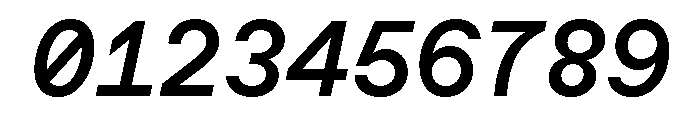 ABCFavoritMono MediumItalic Font OTHER CHARS
