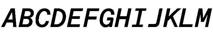ABCFavoritMono MediumItalic Font UPPERCASE
