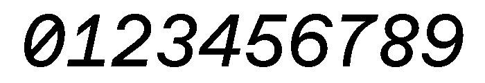 ABCFavoritMono RegularItalic Font OTHER CHARS