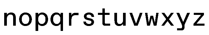 ABCFavoritMono Regular Font LOWERCASE