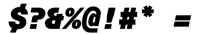 ABCFavoritMono UltraItalic Font OTHER CHARS