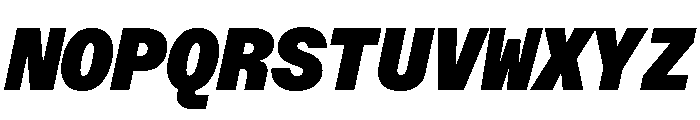 ABCFavoritMono UltraItalic Font UPPERCASE