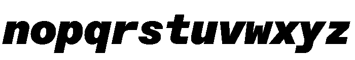 ABCFavoritMono UltraItalic Font LOWERCASE