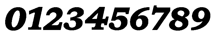 ABCGaisyr BlackItalic Font OTHER CHARS