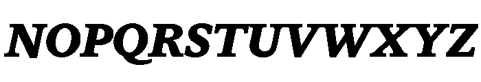 ABCGaisyr BlackItalic Font UPPERCASE