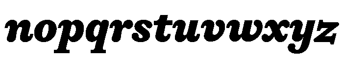 ABCGaisyr BlackItalic Font LOWERCASE