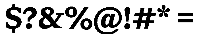 ABCGaisyr Bold Font OTHER CHARS
