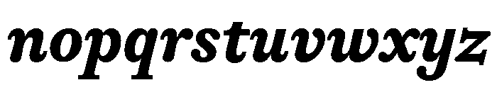 ABCGaisyr BoldItalic Font LOWERCASE