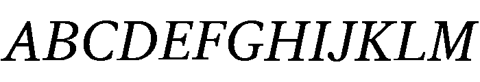 ABCGaisyr BookItalic Font UPPERCASE