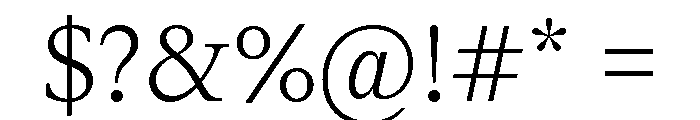ABCGaisyr Light Font OTHER CHARS