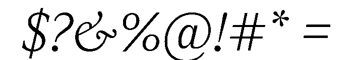 ABCGaisyr LightItalic Font OTHER CHARS
