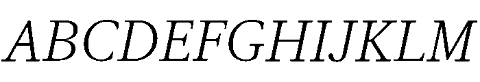 ABCGaisyr LightItalic Font UPPERCASE