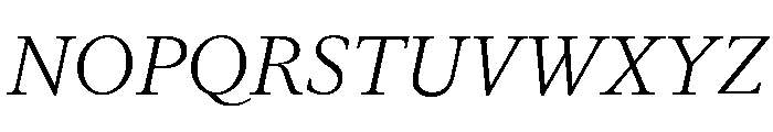 ABCGaisyr LightItalic Font UPPERCASE