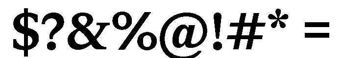 ABCGaisyr Medium Font OTHER CHARS