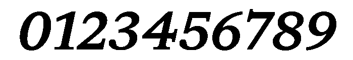 ABCGaisyr MediumItalic Font OTHER CHARS