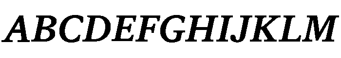 ABCGaisyr MediumItalic Font UPPERCASE