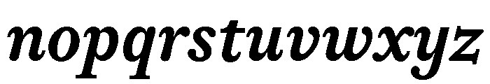 ABCGaisyr MediumItalic Font LOWERCASE
