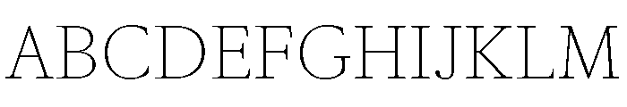 ABCGaisyr Thin Font UPPERCASE