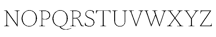 ABCGaisyr Thin Font UPPERCASE