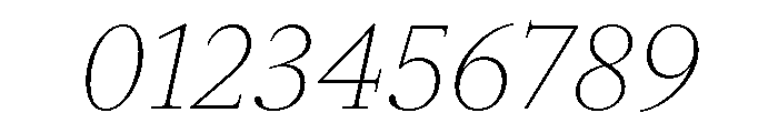 ABCGaisyr ThinItalic Font OTHER CHARS