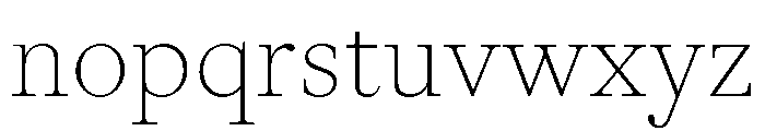 ABCGaisyr Thin Font LOWERCASE