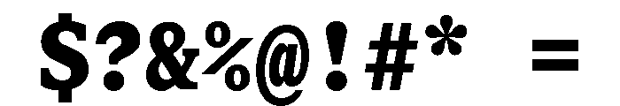 ABCGaisyrMono Black Font OTHER CHARS