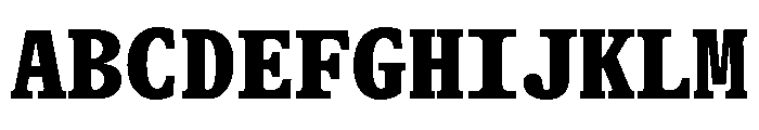 ABCGaisyrMono Black Font UPPERCASE