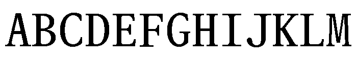 ABCGaisyrMono Book Font UPPERCASE