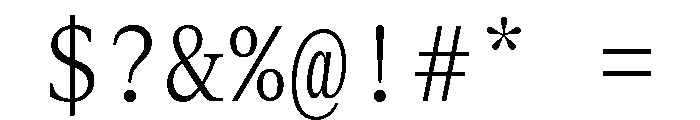 ABCGaisyrMono Light Font OTHER CHARS