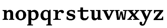 ABCGaisyrMono Medium Font LOWERCASE