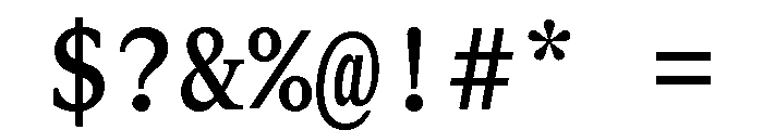 ABCGaisyrMono Regular Font OTHER CHARS