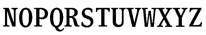 ABCGaisyrMono Regular Font UPPERCASE
