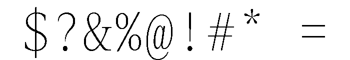 ABCGaisyrMono Thin Font OTHER CHARS