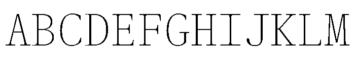 ABCGaisyrMono Thin Font UPPERCASE